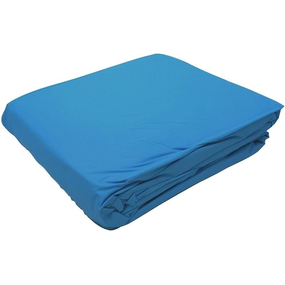 Swimline LI184820 18 Inch Solid Blue Round Above Ground Swimming Pool Overlap 20 Gauge Vinyl Liner for 48 to 52 Inch Pools with Sun Protection