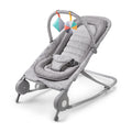 Summer Infant 2-in-1 Bouncer &amp; Rocker Duo (Light Gray Tweed) Convenient and Portable Rocker and Bouncer for Babies Includes Soft Toys and Soothing Vibrations