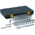GEARWRENCH56 Pc. 3/8" Drive 6 Pt. 120XP Mechanics Tool Set, Standard &amp; Deep, SAE/Metric 80550P Socket Wrenches
