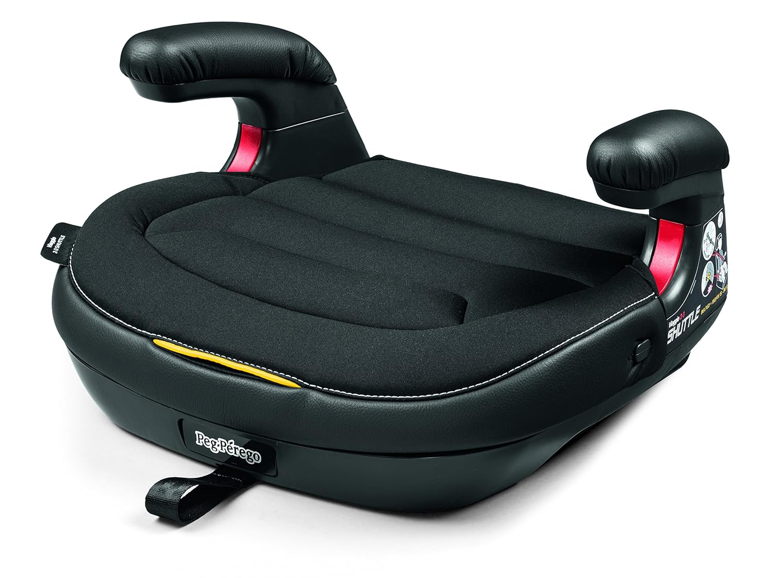 Peg Perego Viaggio Shuttle Booster Car Seat for Children from 40 to 120 lbs Made in Italy Licorice (Black)