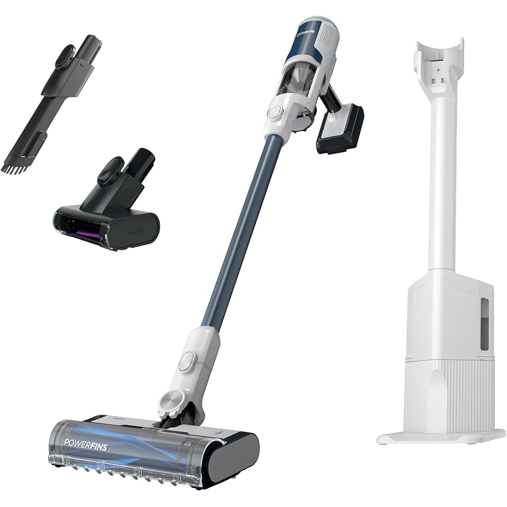 Shark Clean &amp; Empty Cordless Stick Vacuum – Lightweight Cordless Vacuum with Auto-Empty System, HEPA Filter, Portable, Rechargeable, Exclusive Motorized Hand Tool for Pet Hair, BU3523