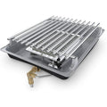 Broil King 18674 Propane Infrared Side Burner Kit, Black, Silver