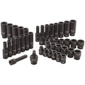 DEWALT Impact Socket Set, Combination, SAE/MM, 3/8-Inch Drive, 42-Piece (DWMT19248)