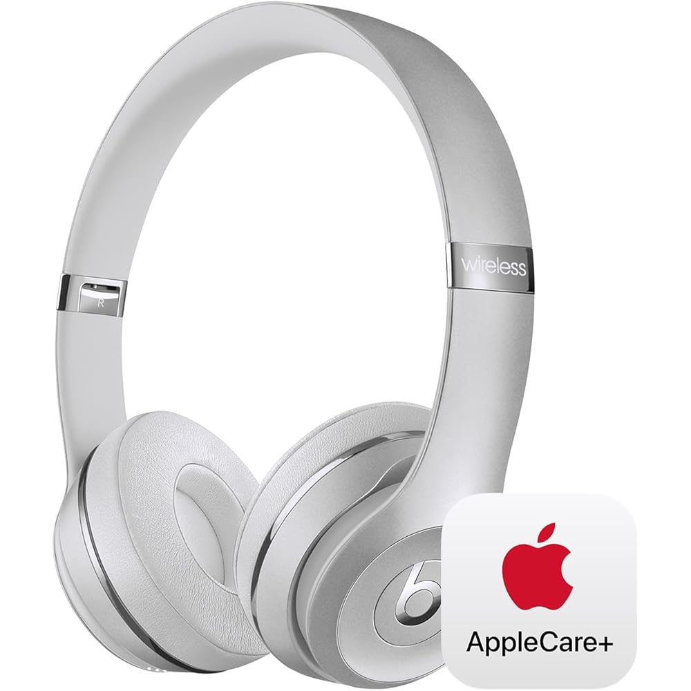 Beats Solo3 Wireless Headphones Silver(Latest Model) with AppleCare+ (2 Years)