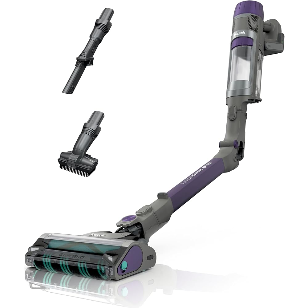 Shark PowerDetect Cordless Stick Vacuum, Powerful Suction, HEPA Filtration, 70-Minute Runtime, Carpet &amp; Hard Floor, Portable, XL Dust Cup, Stick Vacuum for Pet Hair, Dark Gray, IP1251
