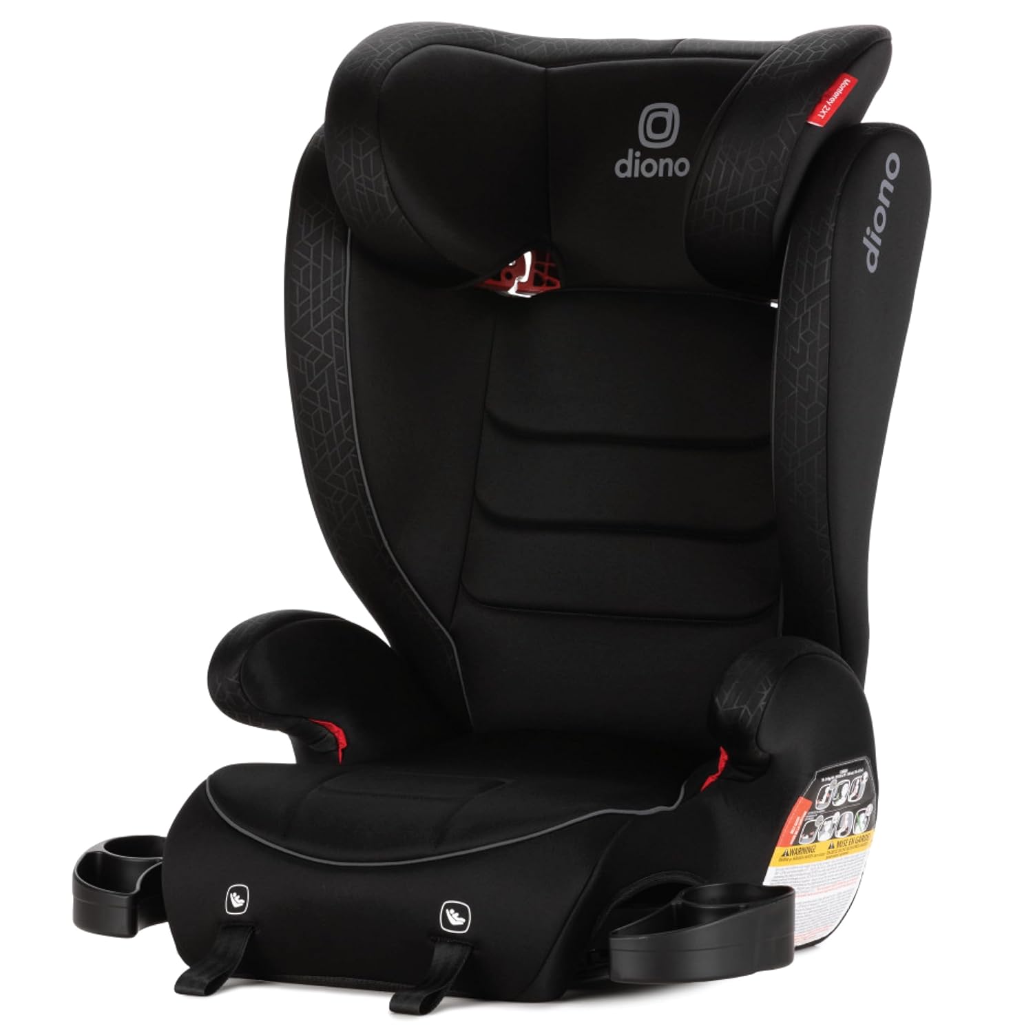 Diono Monterey 2XT Latch 2 in 1 High Back Booster Car Seat with Expandable Height &amp; Width, Side Impact Protection, 8 Years 1 Booster, Black