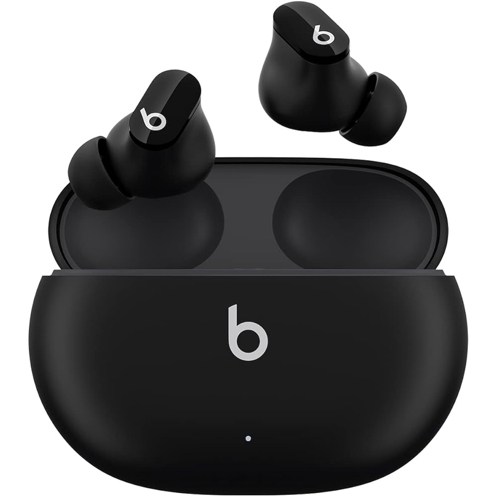 Beats Studio Buds True Wireless Noise Cancelling Earbuds Compatible with Apple &amp; Android, Built-in Microphone, IPX4 Rating, Sweat Resistant Earphones, Class 1 Bluetooth Headphones Black