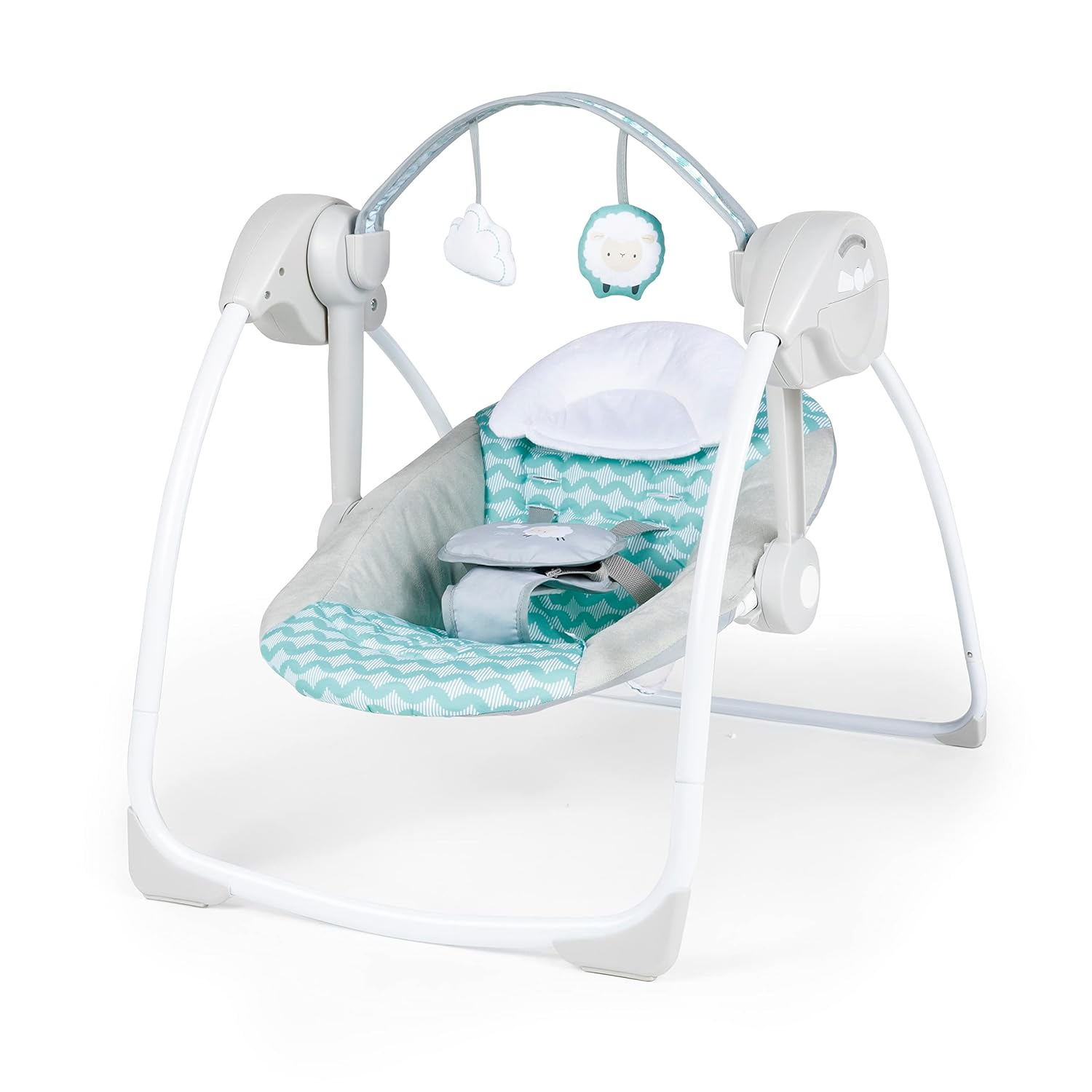 Ingenuityity by Ingenuity Swingity Swing Easy-Fold Portable Baby Swing, 0-9 Months Up to 20 lbs (Goji)