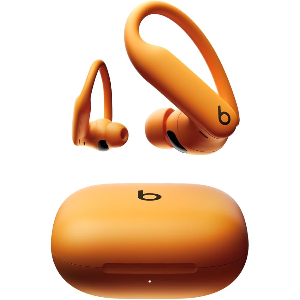 Beats Powerbeats Pro 2 Wireless Bluetooth Earbuds Noise Cancelling, Heart Rate Monitor, IPX4, Up to 45H Battery &amp; Charging Case, Works with Apple &amp; Android Electric Orange