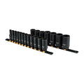 DEWALT Deep Impact Socket Set, 1/2 in Drive SAE, 6 PT, 19 Piece (DWMT19239)