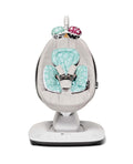 4moms MamaRoo Multi-Motion Baby Swing in Classic Grey with Mesh Infant Insert, Mint