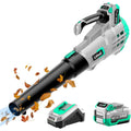 Litheli 20V Cordless Leaf Blower 350 CFM 85 MPH, Variable Speeds Electric Leaf Blower Battery Powered for Blowing Leaves, Dust, Snow, 4.0 Ah Battery &amp; Fast Charger Included