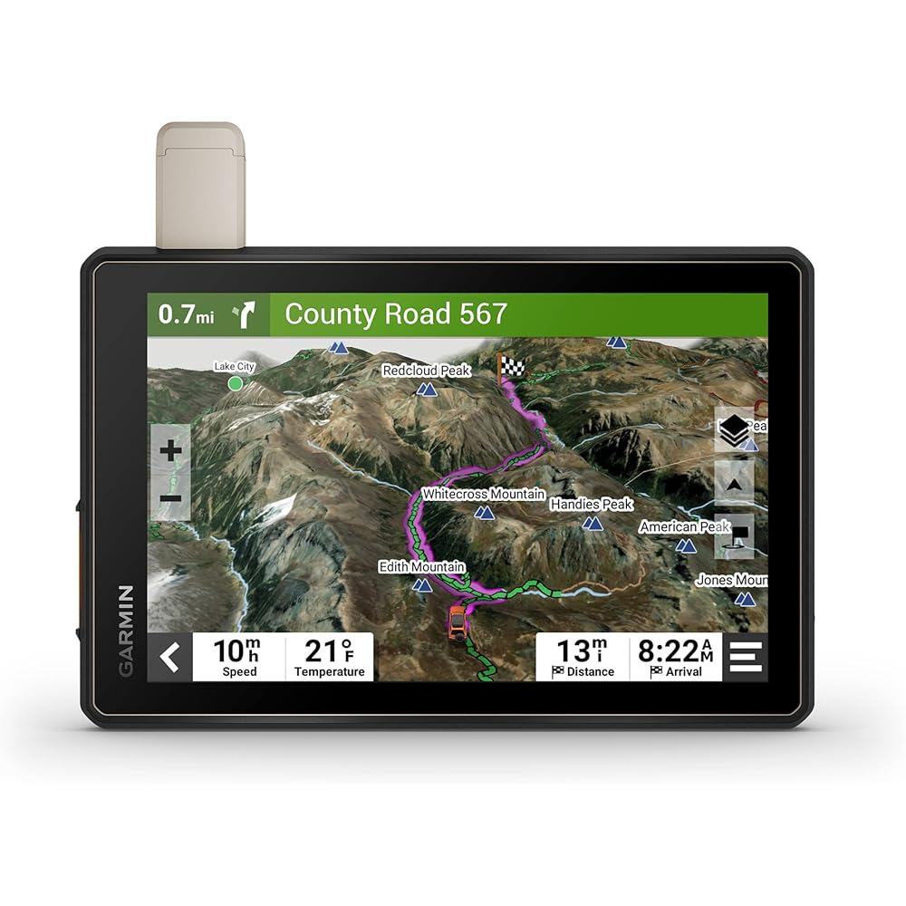 Garmin Tread Overland, All-Terrain Navigator, Rugged, Built in Mapping, iOverlander, Ultrabright Display