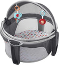 Fisher-Price Portable Bassinet On-The-Go Baby Dome, Travel Play Space with Developmental Newborn Toys &amp; Canopy, Arrows Away