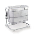 Ingenuity Dream &amp; Grow Bedside Baby Bassinet 2-Mode Crib 0-12 Months, Adjustable Height Dalton (Grey)