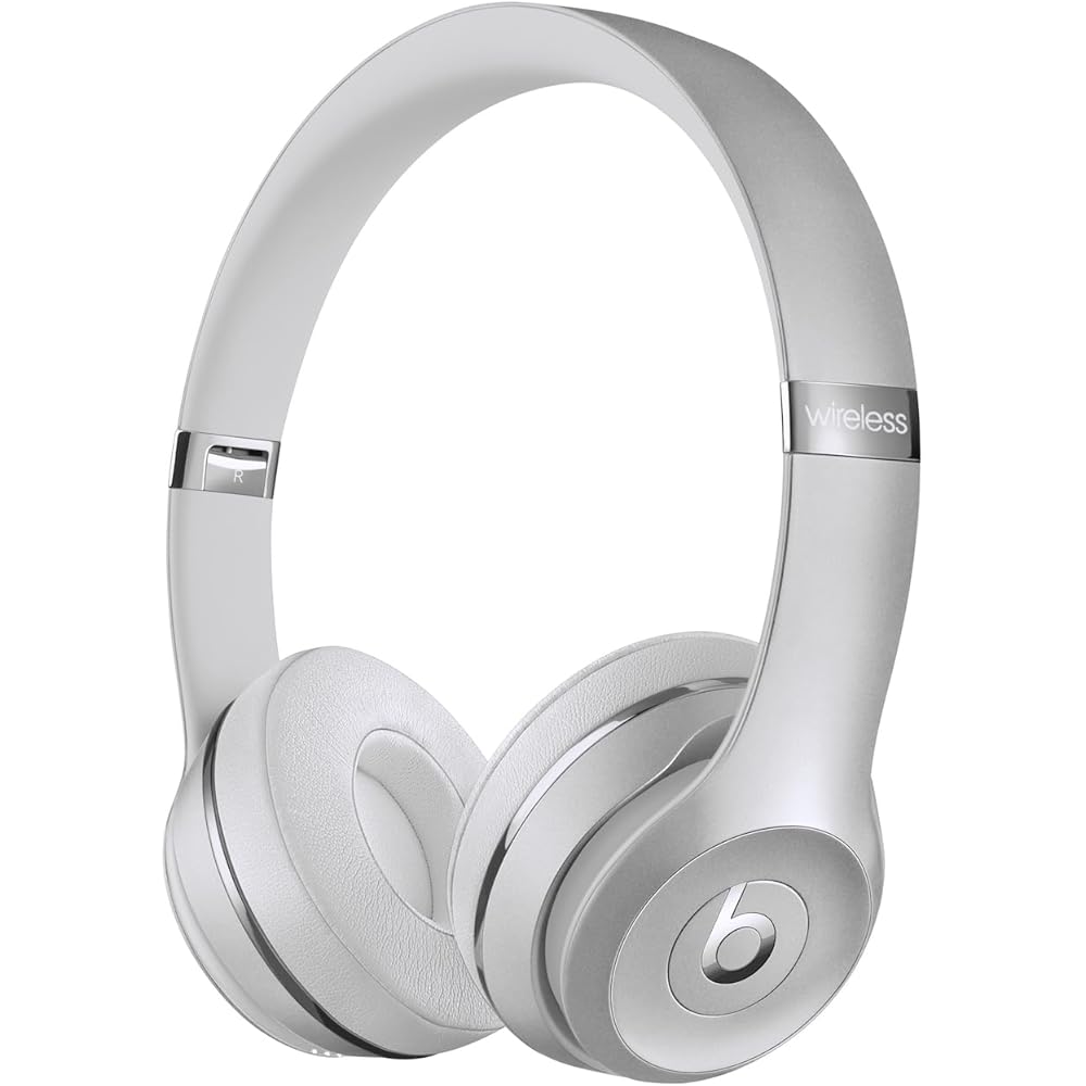 Beats Solo3 Wireless Bluetooth On-Ear Headphones, Apple &amp; Android Compatible, Up to 40H of Battery Life Silver (Latest Model)