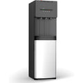 Euhomy Self-Cleaning Bottom Loading Water Dispenser, 3 Temperatures(Cold/Hot/Warm) with Child Lock, Display Light, Suitable for Apartments, Schools, Companies, Black&amp;Silver