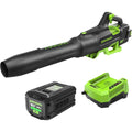 Greenworks 80V (700 CFM / 170 MPH) Brushless Cordless Leaf Blower, Commercial-Grade Power, 45-Min Rapid Charger for Wet Leaves, Heavy Debris, Gravel and Driveway Snow, Includes 2.5Ah Battery &amp; Charger
