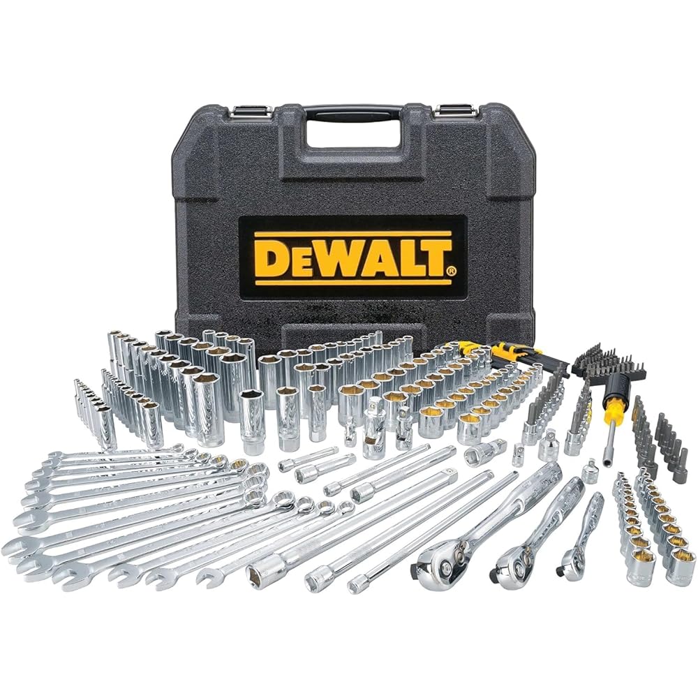 DEWALT Socket Set, 1/4", 3/8", 1/2" Drive, SAE/Metric, 264-Piece Mechanic Tool Set (DWMT82835)