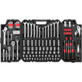 Eastvolt 248 Pieces Mechanics Tool Set, General Purpose Mixed Sockets and Wrenches, Hand Tool Set Auto Repair Tool Kit with Storage Case (EVHT24801)