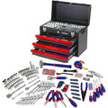 WORKPRO 408-Piece Mechanics Tool Set, General Household Home Repair Tool Kit with 3-Drawer Heavy Duty Metal Box, Hand Tool Kit Set 1 Pack