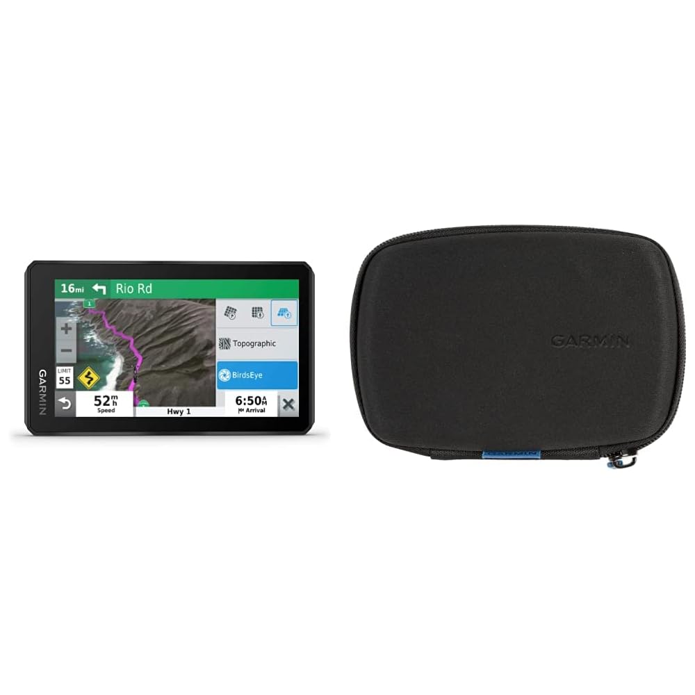Garmin zūmo XT, All-Terrain Motorcycle GPS Navigation Device, 5.5-inch Ultrabright and Rain-Resistant Display &amp; Carrying Case 5.5 inches