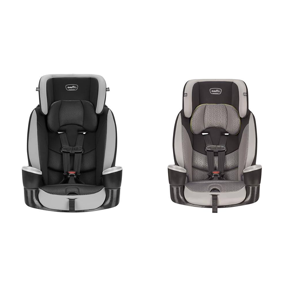 Evenflo Maestro Sport Harness Highback Booster Car Seat, 22 to 110 Lbs., Granite Gray, Polyester &amp; Maestro Sport Harness Booster Car Seat, Crestone Peaks