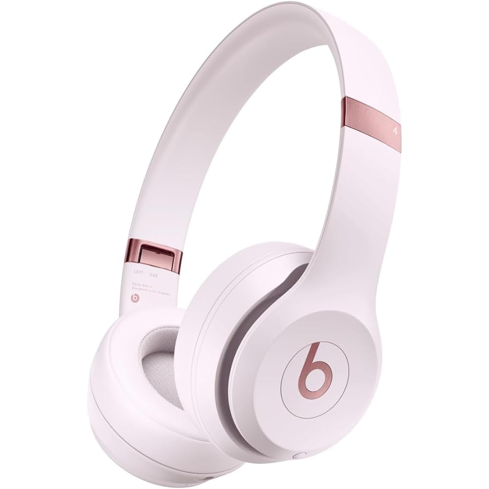 Beats Solo 4 Wireless Bluetooth On-Ear Headphones, Cloud Pink (Renewed Premium)